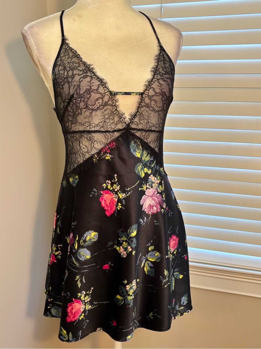 Victoria's Secret Floral Satin Nightie